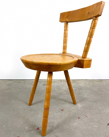 Nordic Vintage Chair with 3 Legs